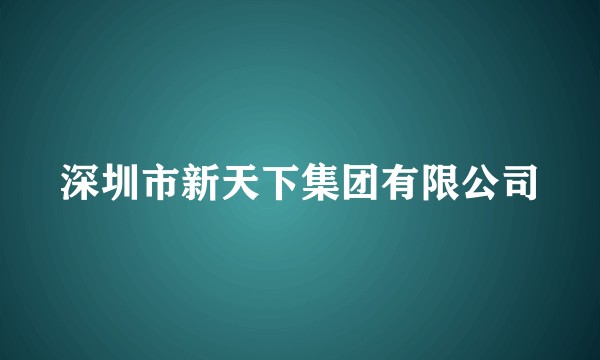 深圳市新天下集团有限公司