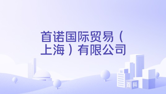 首诺国际贸易（上海）有限公司
