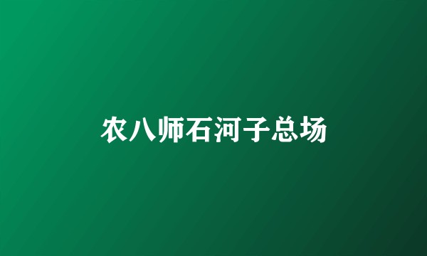 农八师石河子总场