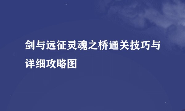 剑与远征灵魂之桥通关技巧与详细攻略图