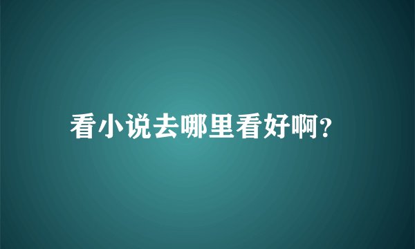 看小说去哪里看好啊?