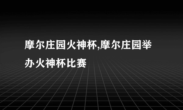 摩尔庄园火神杯,摩尔庄园举办火神杯比赛