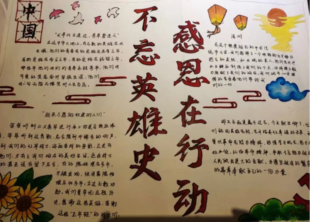 弘扬雷神精神手抄报内容