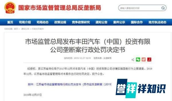 丰田中国加价销售，被罚超8700万，高傲的雷克萨斯会低头吗？