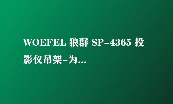 WOEFEL 狼群 SP-4365 投影仪吊架-为您的设备提供稳定且高品质的投影体验