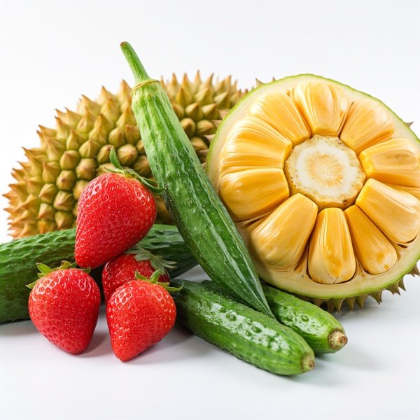 草莓,秋葵,菠萝蜜,黄瓜,丝瓜,榴莲怎么