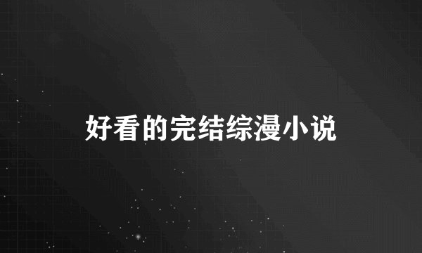 好看的完结综漫小说