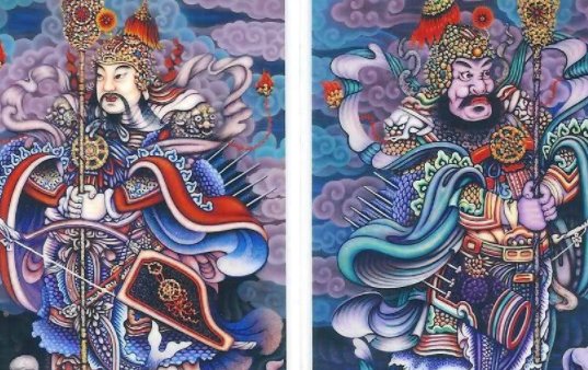 门神秦叔宝和尉迟恭谁在左谁在右