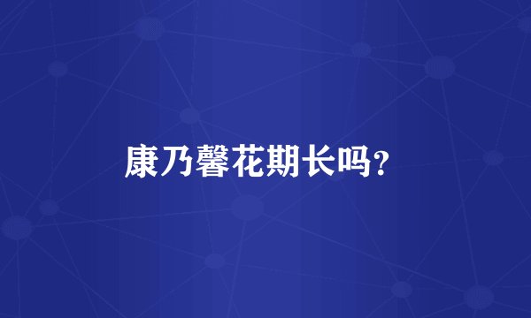 康乃馨花期长吗？