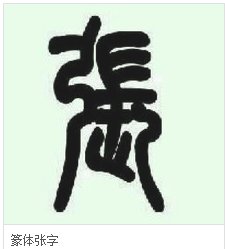 “张”字在田字格中正确的书写占格是怎样的?