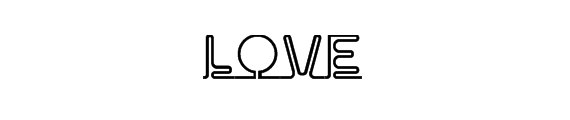 LOVE  的花样写法