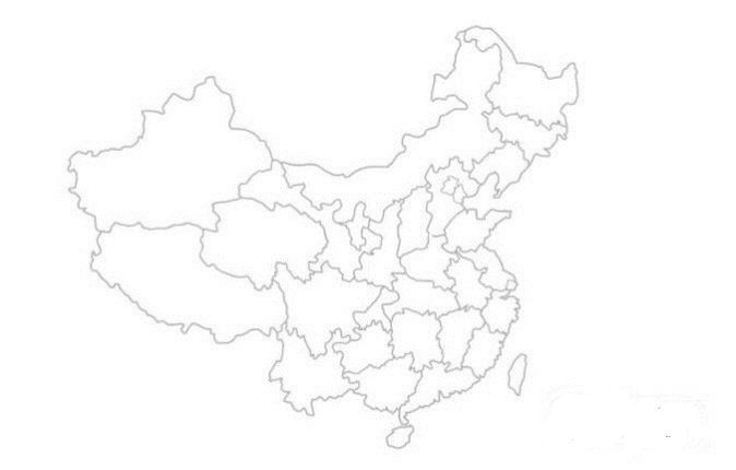 怎么画中国地图简笔画?