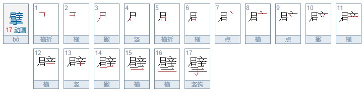 擘是什么字啊？有什么意义啊？