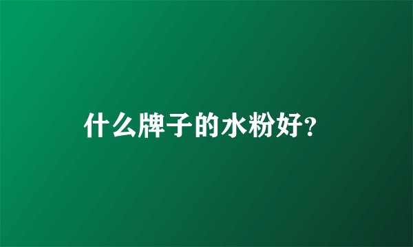 什么牌子的水粉好？