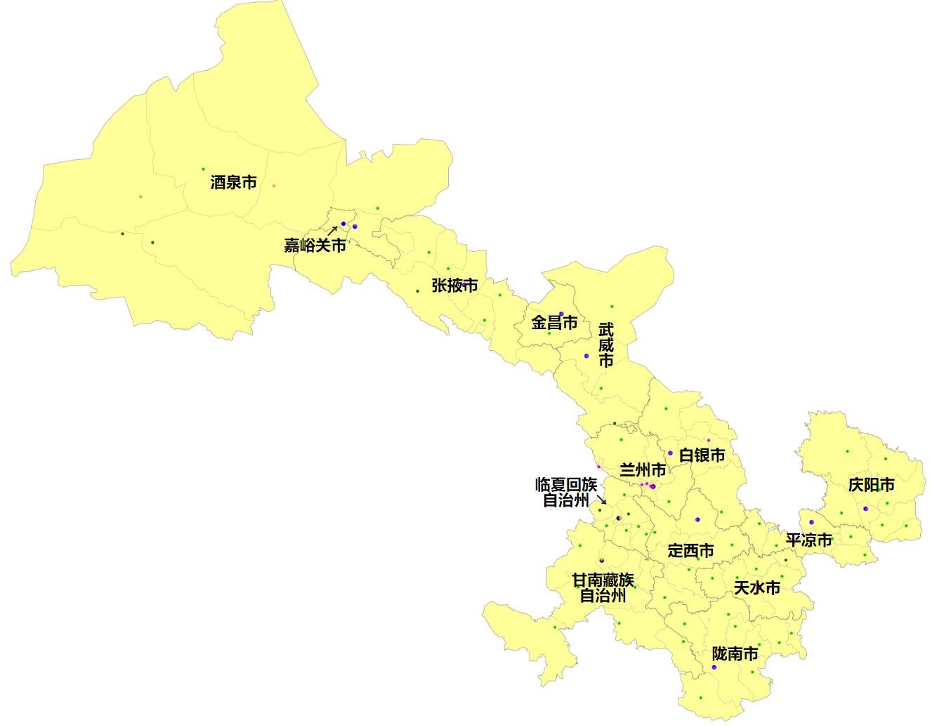 甘肃省有几个市?