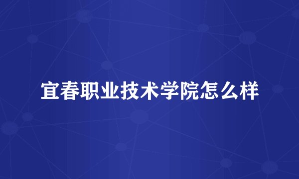 宜春职业技术学院怎么样