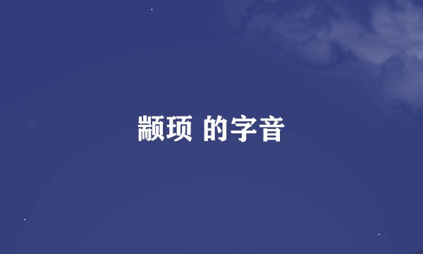 颛顼 的字音