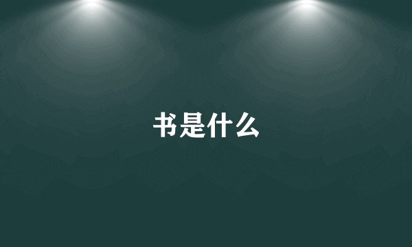 书是什么