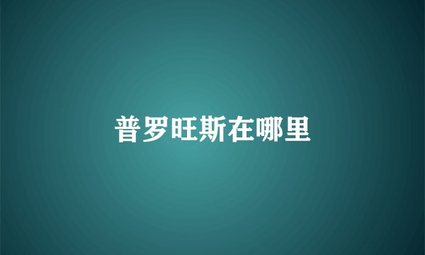 普罗旺斯在哪里