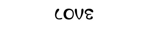 LOVE  的花样写法