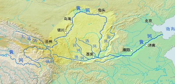 黄河在中国的那个省份？