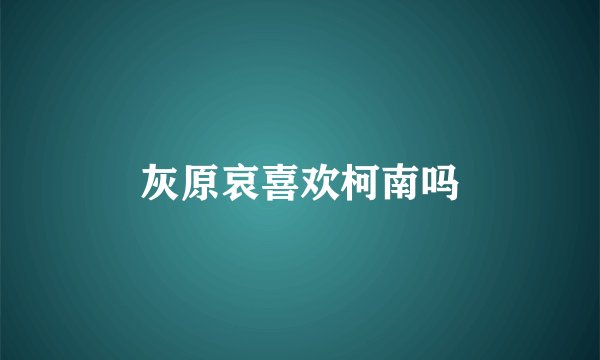 灰原哀喜欢柯南吗