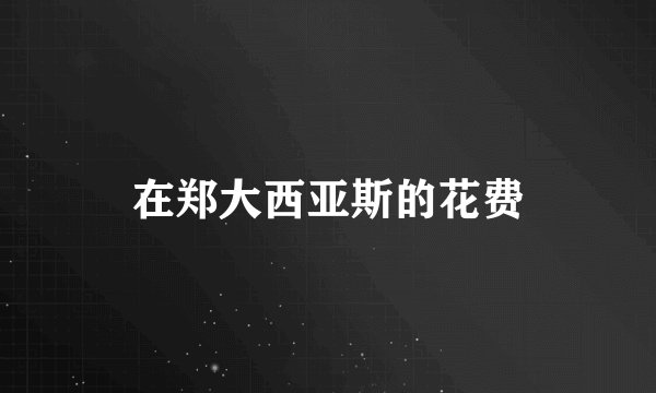 在郑大西亚斯的花费