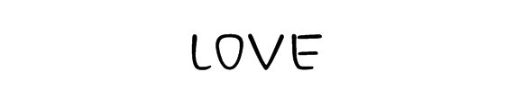 LOVE  的花样写法