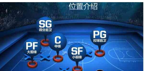 篮球站位每个位子的名称是什么
