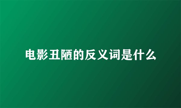 电影丑陋的反义词是什么