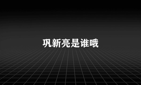 巩新亮是谁哦