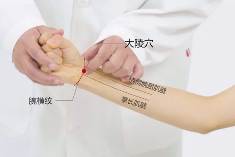 痛经止痛掐手部哪里，位置图