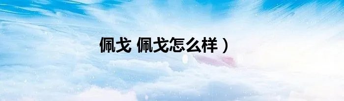 佩戈 佩戈怎么样）