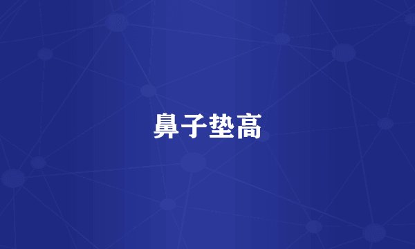 鼻子垫高