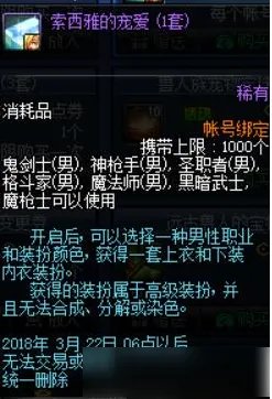 《dnf》2018最新内衣套索西亚的秘密全职业效果图