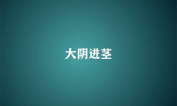 大阴进茎
