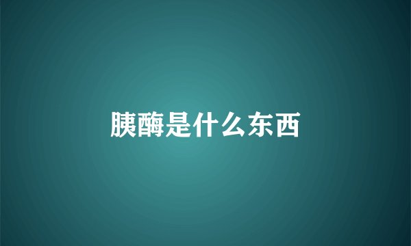 胰酶是什么东西
