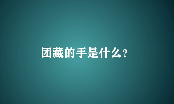 团藏的手是什么？