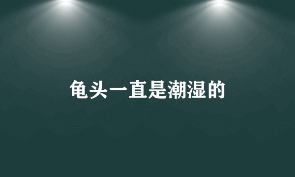 龟头一直是潮湿的