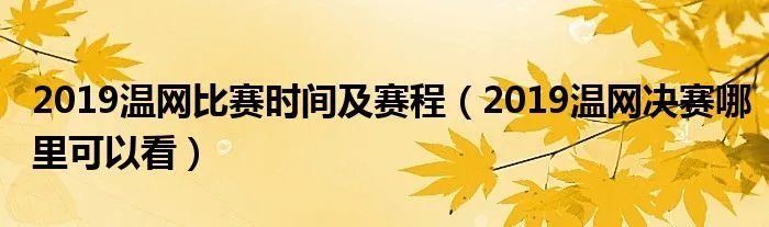 2019温网比赛时间及赛程(2019温网决赛哪里可以看)