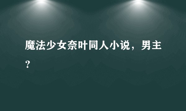 魔法少女奈叶同人小说，男主？