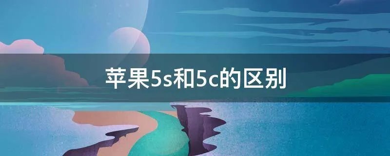 苹果5s和5c的区别