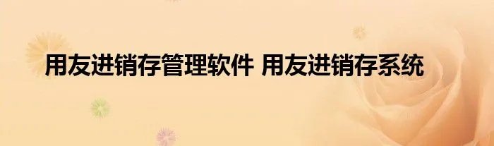 用友进销存管理软件 用友进销存系统