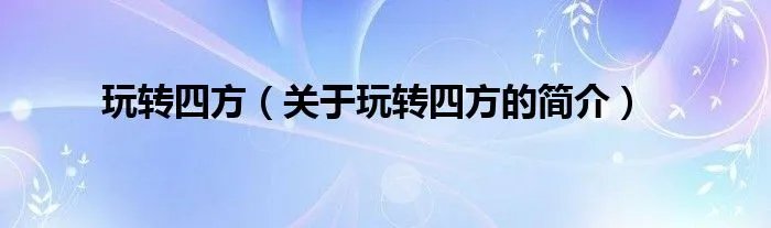 玩转四方（关于玩转四方的简介）