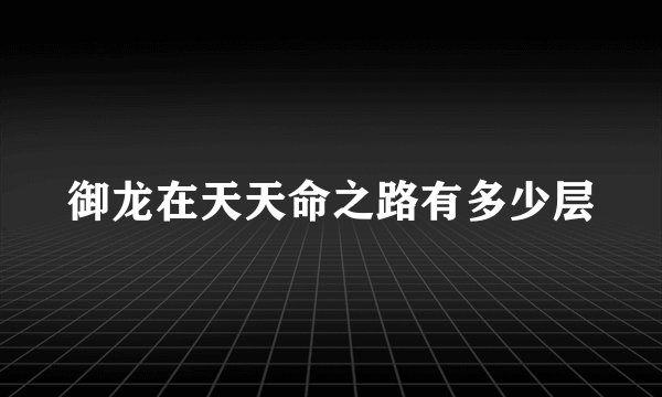 御龙在天天命之路有多少层