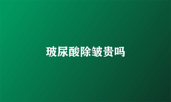 玻尿酸除皱贵吗