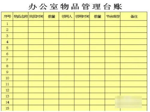 台账怎么做