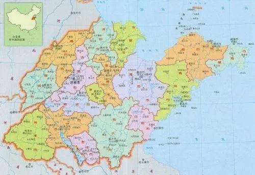 山东省地图