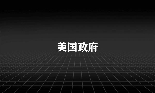 美国政府