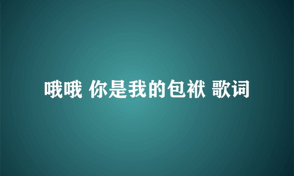 哦哦 你是我的包袱 歌词